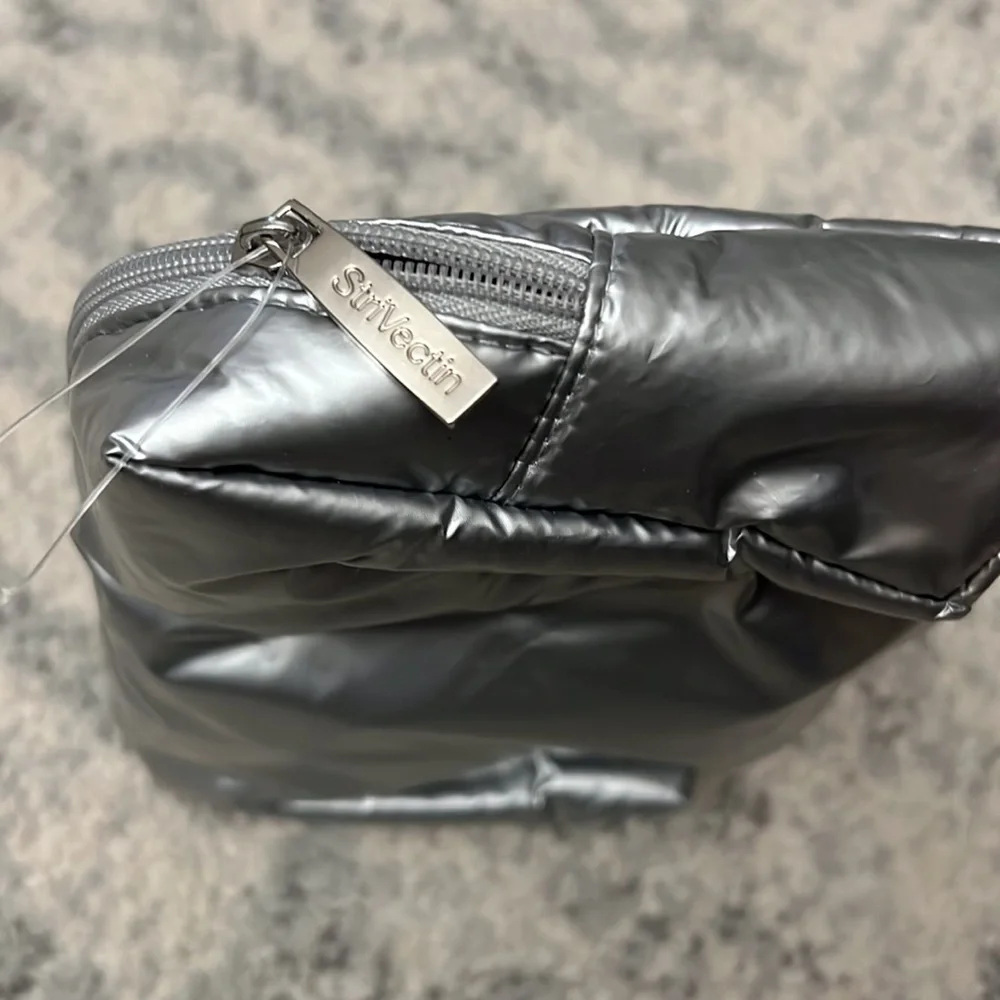 Silver Cosmetic Bag